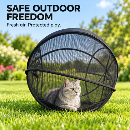 🐱🌿 FreshAir Cat Haven™ | Outdoor Explorer Mesh Playpen