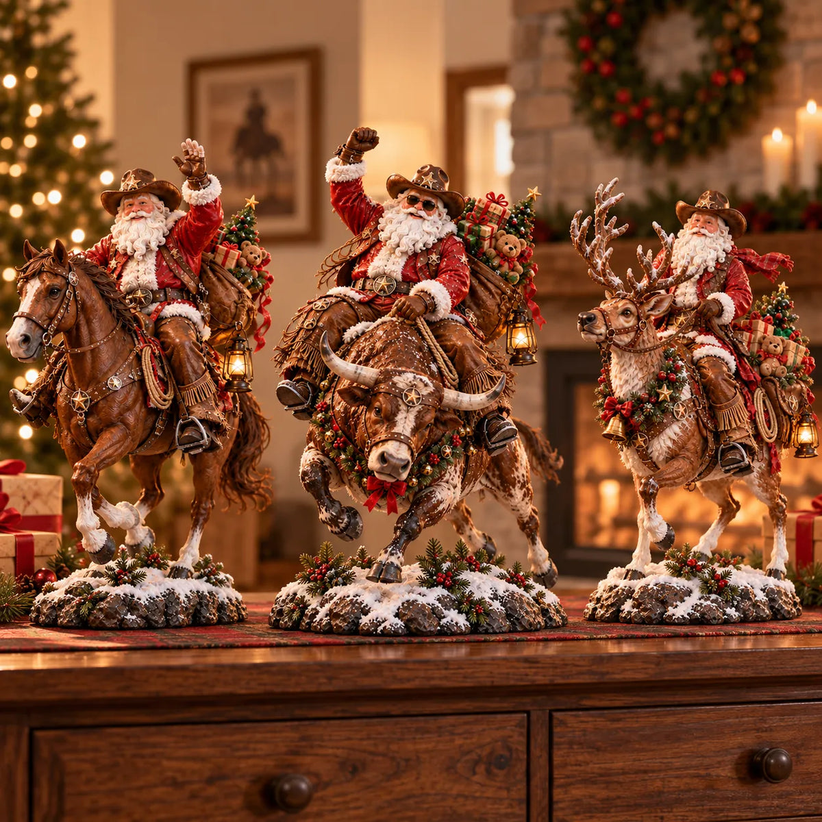 Old West Cowboy Santa full collection
