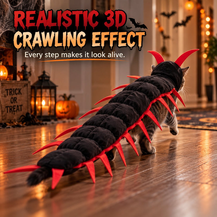 Realistic 3D crawling cat costume