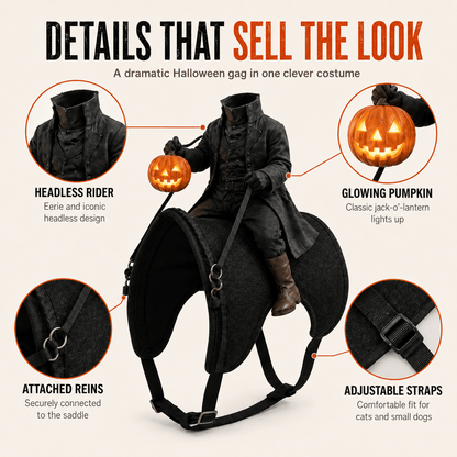 The Headless Horseman Rider™ Pet Costume(one size fits all)