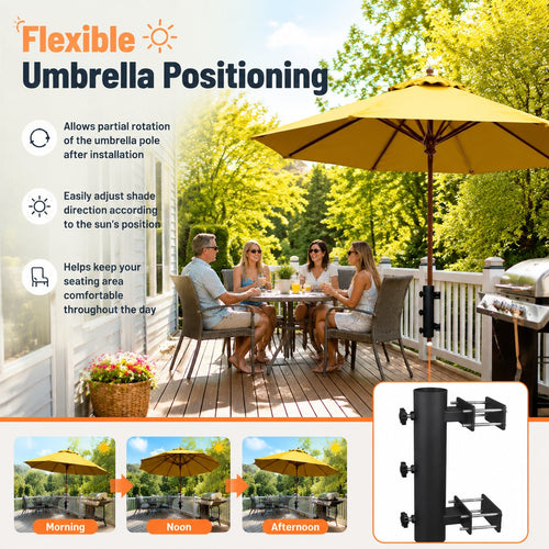 🌂 Adjustable Patio Umbrella Mount Clamp