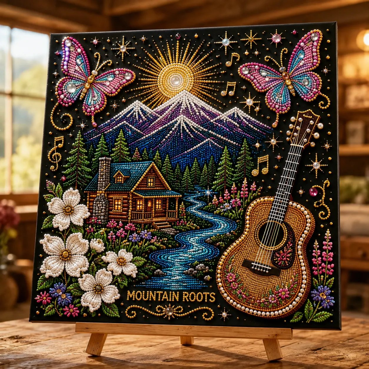🔥 LAST DAY 50% OFF – 🎤 💕 Premium 3D Pearl Country Music Tribute Art Kit | Luxury Flocked Canvas with Scratch-Resistant Non-Fading Acrylic Resin Pearls & Faceted Drills DIY Keepsake Decor 💎✨
