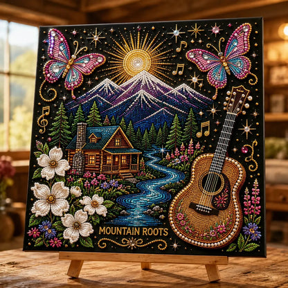 🔥 LAST DAY 50% OFF – 🎤 💕 Premium 3D Pearl Country Music Tribute Art Kit | Luxury Flocked Canvas with Scratch-Resistant Non-Fading Acrylic Resin Pearls & Faceted Drills DIY Keepsake Decor 💎✨