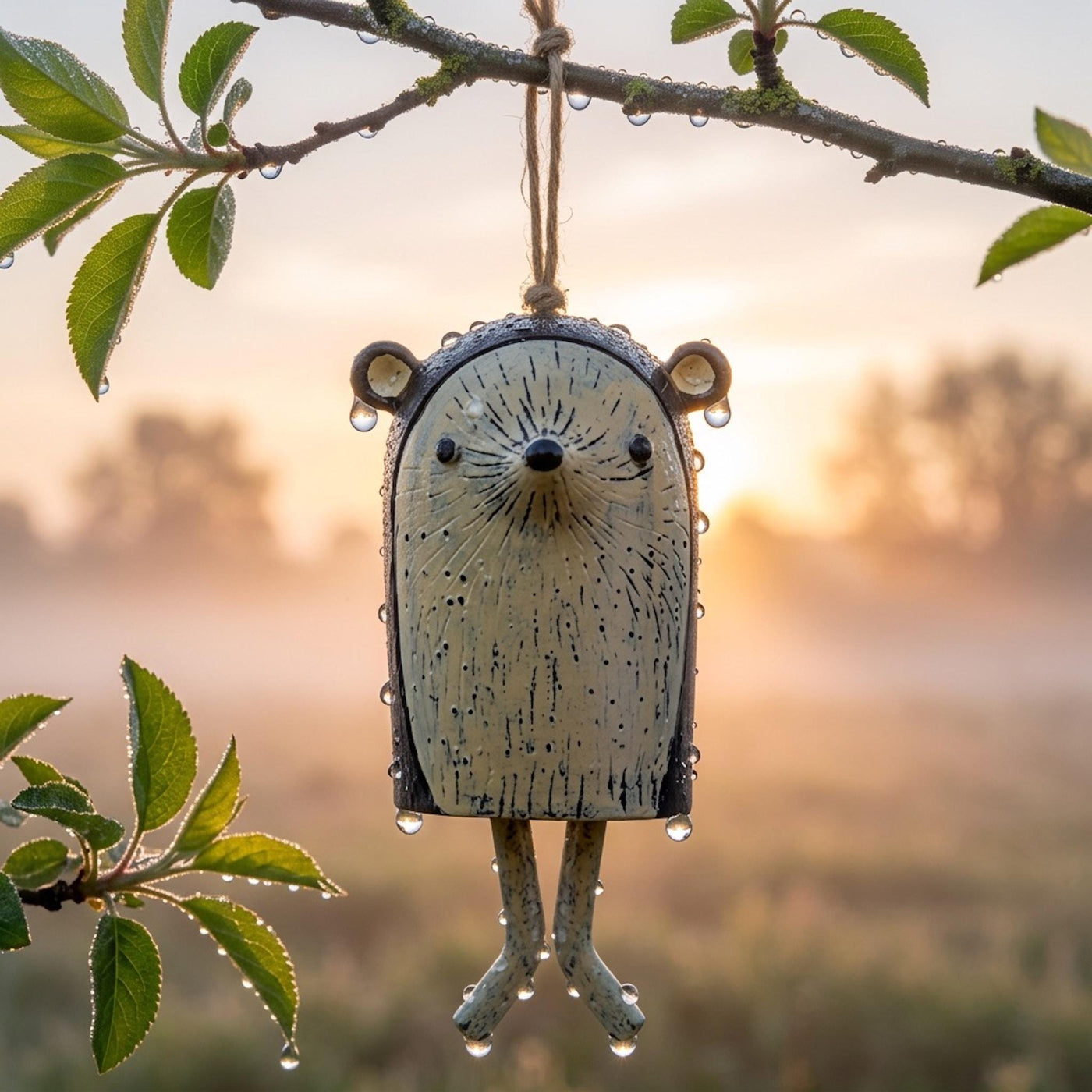 🦊Handmade Whimsical Animal Wind Chime Ornaments🐻