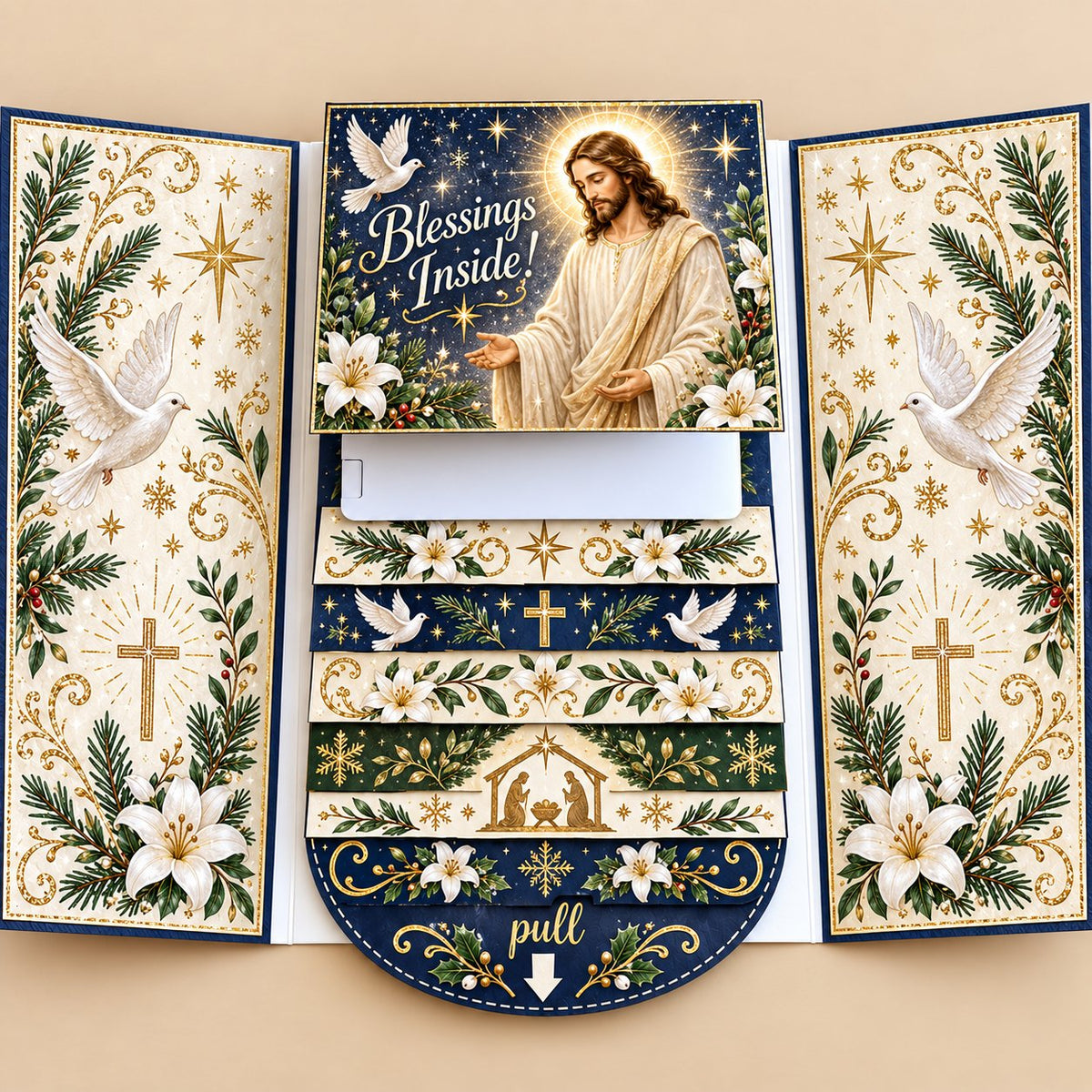 ⏰LAST DAY 50% OFF - 2026 New🎅🎁 Waterfall Christmas Gift Card Booklet 💳✨