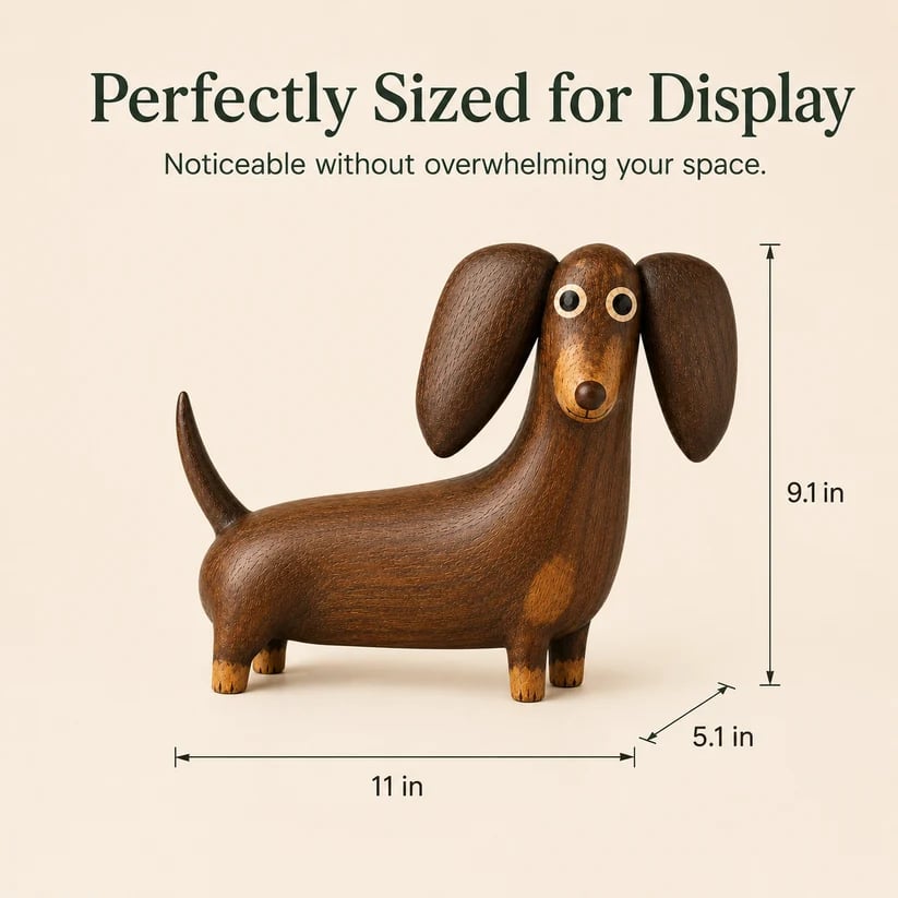 Whimsical Dachshund Shelf Decor