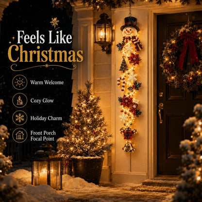🎄 Christmas Magic Glowing Door Hanger – Light Up Your Door for the Holidays