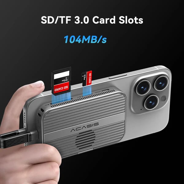 🧲 10Gbps Magnetic SSD Enclosure & Docking Station  – High-Speed M.2 NVMe SSD Storage Adapter with Multi-Port Expansion