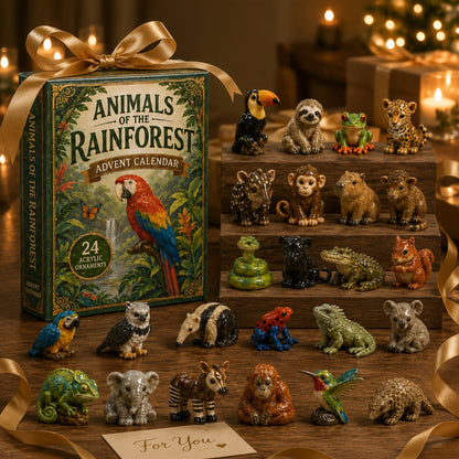 Rainforest Animals Life Advent Calendar 2026 - 24-Day Festive Countdown
