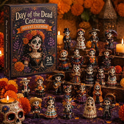 ✨Day of the Dead Costume Advent Calendar 2026 - 24-Day Festive Countdown, Acrylic Charms Blind Box
