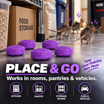 🔥 LAST DAY 50% OFF - Natural Plant-Based Rodent Repellent Balls (12 Pack) 🌿