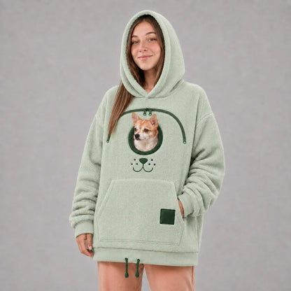 ⏰LAST DAY 50% OFF 🐾 Stay-Close Cuddle Hoodie™ – Cozy Hands-Free Pouch for Cats & Small Dogs