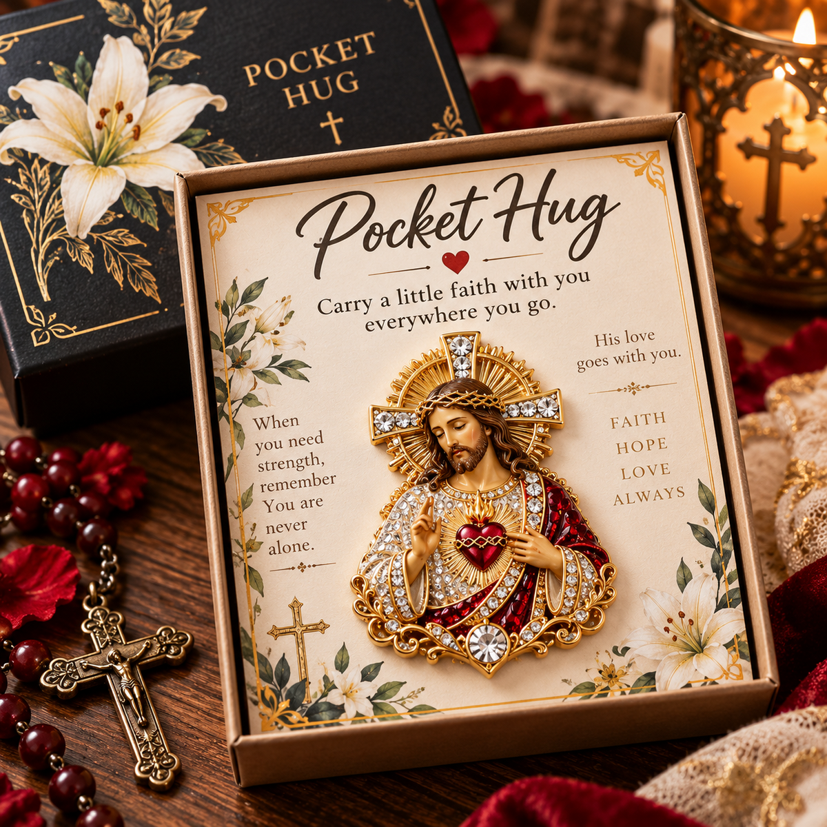 🔥Buy 3, Get 1 Free -🙏✨ Carry the Faith™ Pocket Hug Collection ✝️❤️
