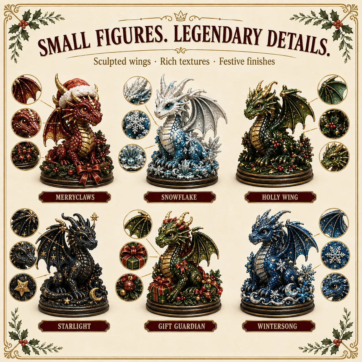 🐉 LAST DAY 49% OFF – 24 Days Of Dragons Advent Calendar | 24 Unique Collectible Dragon Figures with Fantasy Designs & Magical Countdown Experience ✨