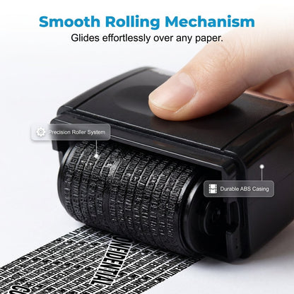 🔥🔥SALE 49% OFF!!-Privacy Protection Security Roller Stamp — Address & Billing Info Blocker, Home & Office Mailing Essentials 100m Long-Lasting Roll