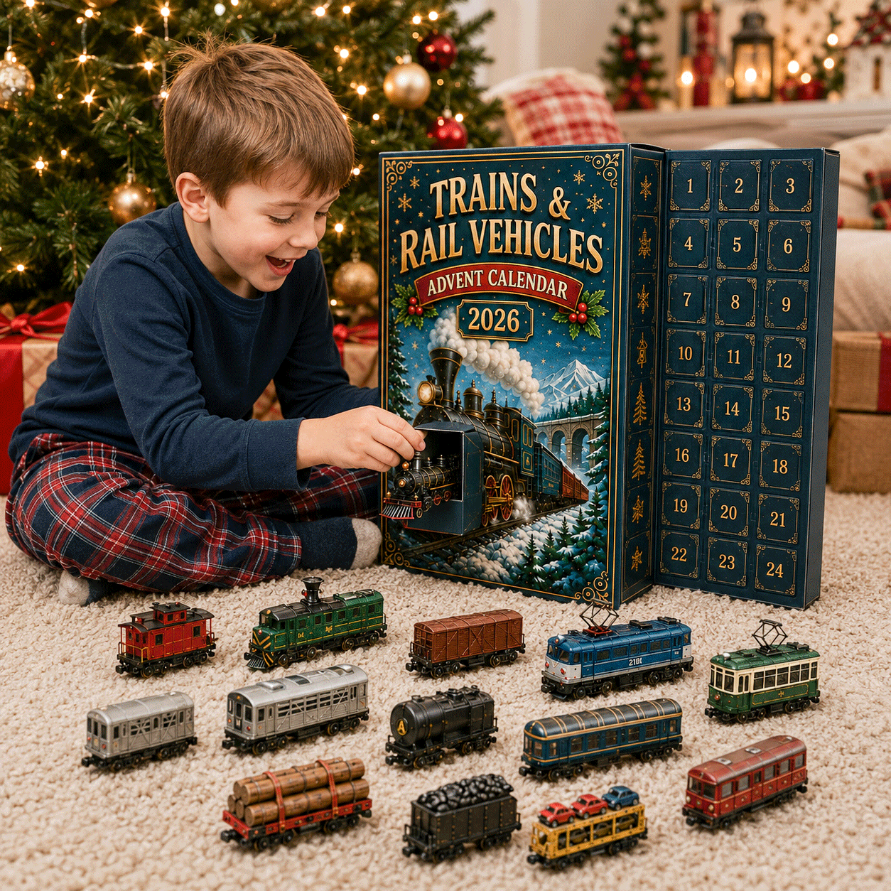 Opening a Trains and Rail Vehicles Advent Calendar