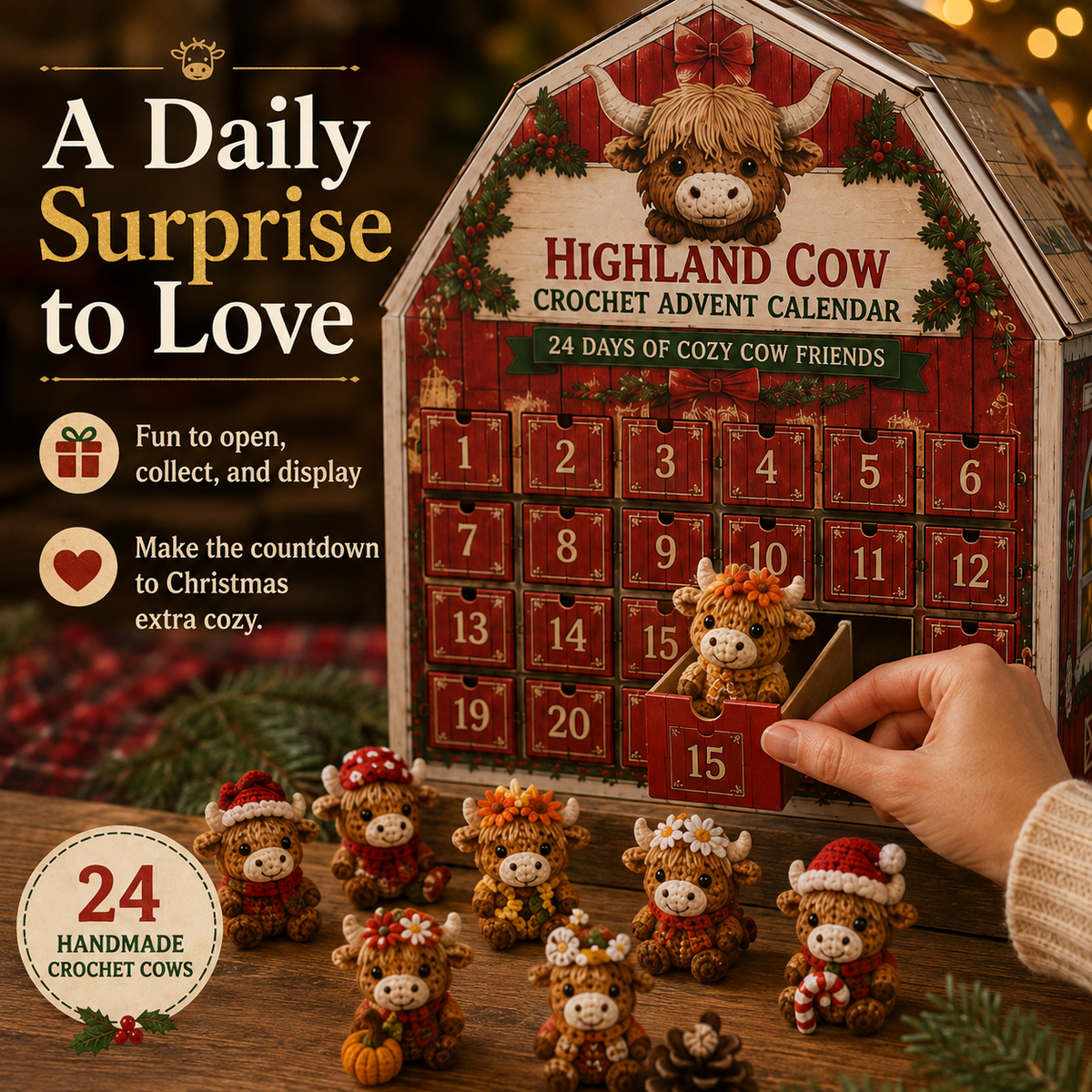 Full Highland Cow Advent Calendar collection