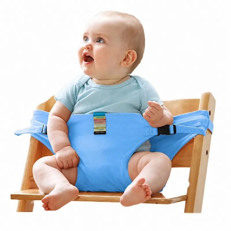 Baby High Chair Seat Belts - Portable Dining Straps Holder