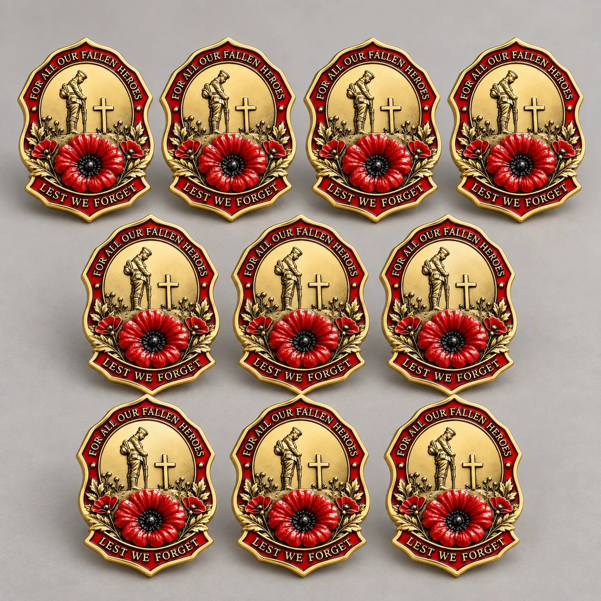 🌺Limited Edition Red P*ppy Remembrance Brooch – For All Our Fallen Heroes🎖️