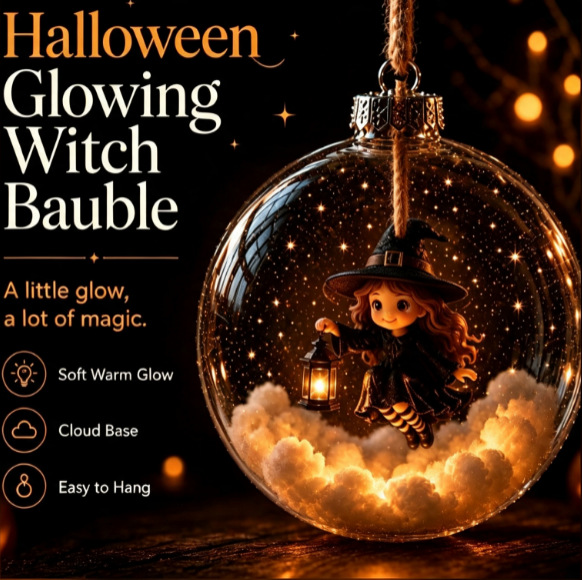 Halloween Glowing 3D Sphere Decoration 🎃🔮