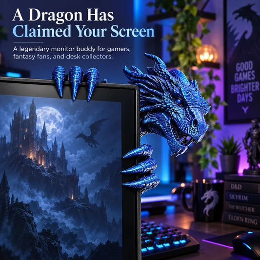 🐉 Legendary Dragon Screen Guardian – Fantasy Monitor Decor