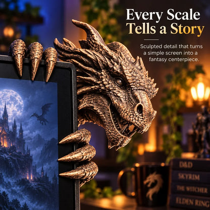 🐉 Legendary Dragon Screen Guardian – Fantasy Monitor Decor