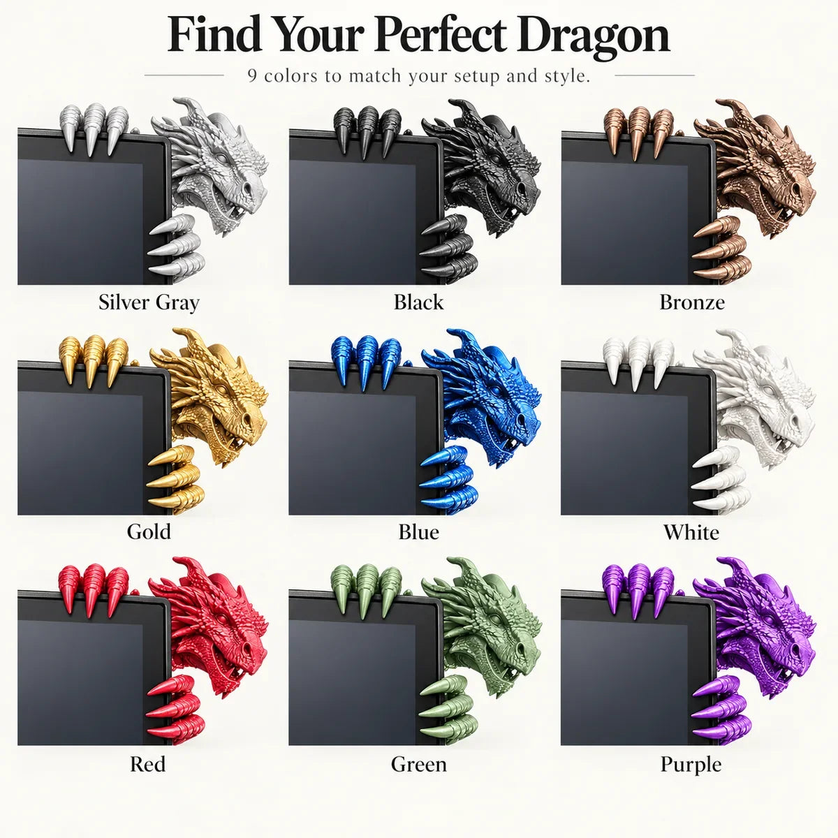 🐉 Legendary Dragon Screen Guardian – Fantasy Monitor Decor