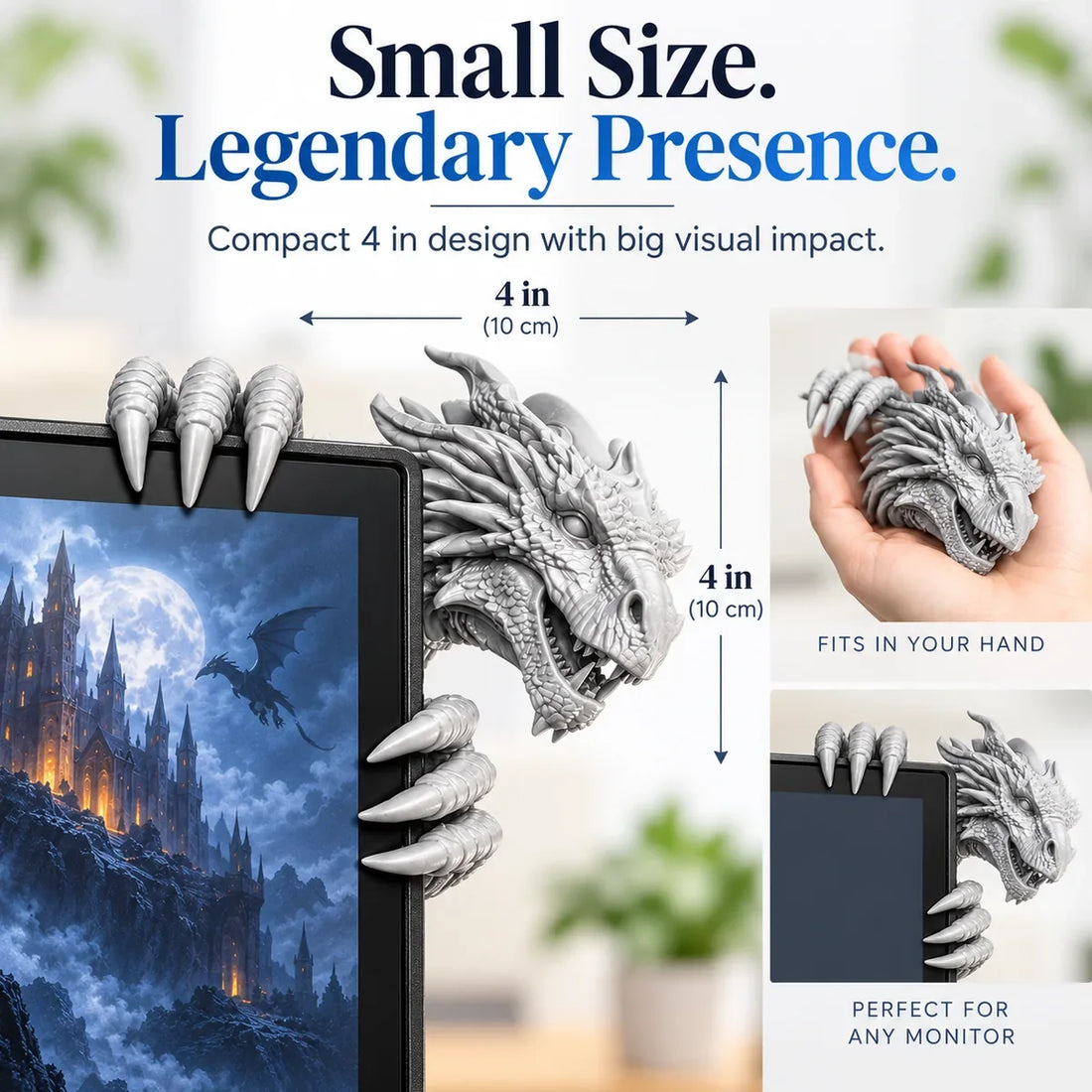 🐉 Legendary Dragon Screen Guardian – Fantasy Monitor Decor
