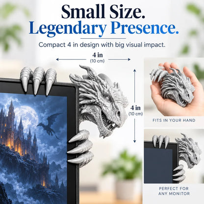 🐉 Legendary Dragon Screen Guardian – Fantasy Monitor Decor