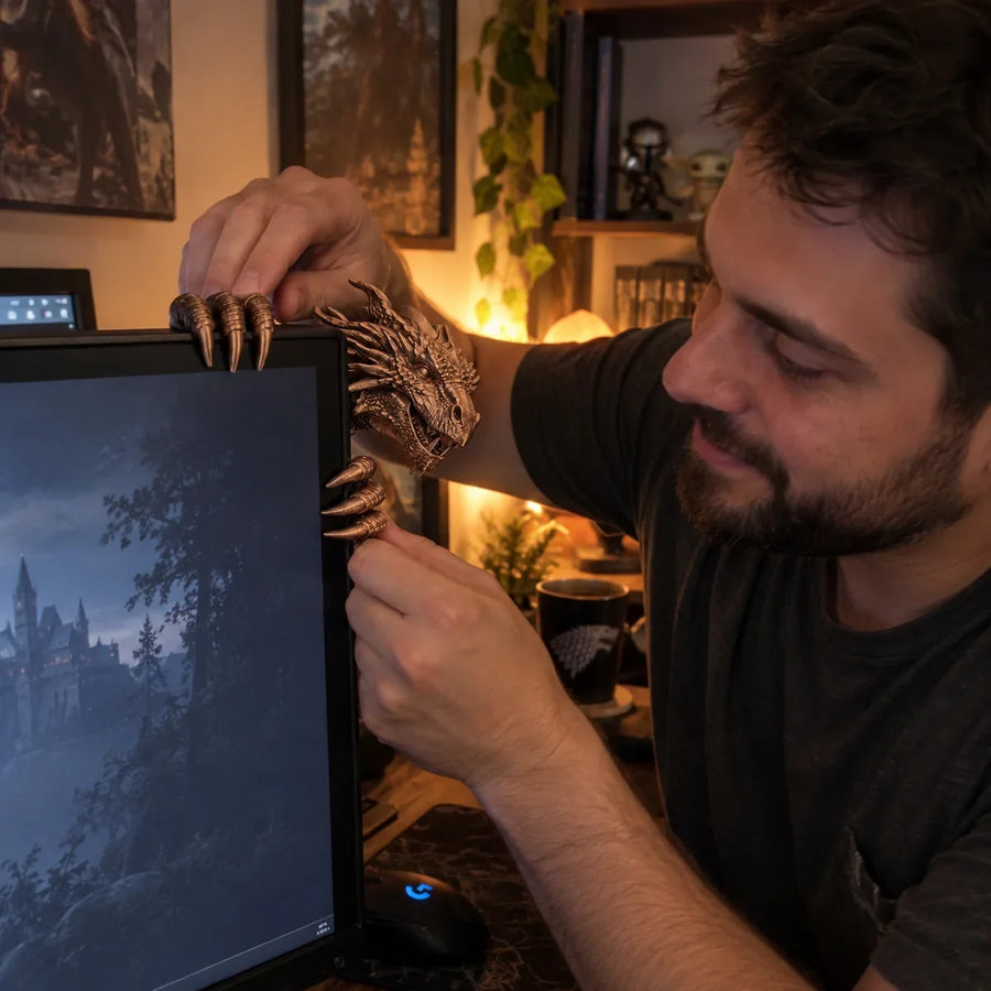 🐉 Legendary Dragon Screen Guardian – Fantasy Monitor Decor