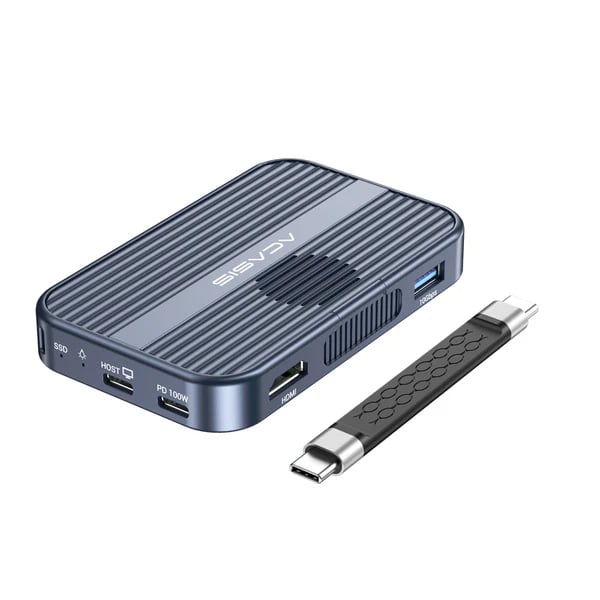 🧲 10Gbps Magnetic SSD Enclosure & Docking Station  – High-Speed M.2 NVMe SSD Storage Adapter with Multi-Port Expansion