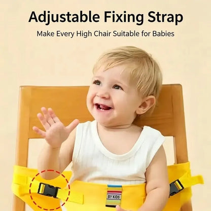 Baby High Chair Seat Belts - Portable Dining Straps Holder