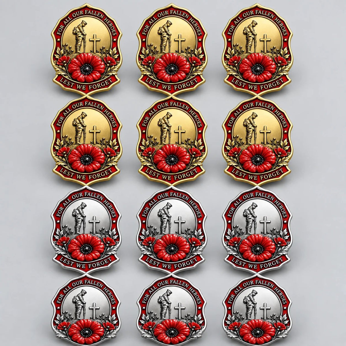🌺Limited Edition Red P*ppy Remembrance Brooch – For All Our Fallen Heroes🎖️