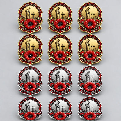 🌺Limited Edition Red P*ppy Remembrance Brooch – For All Our Fallen Heroes🎖️