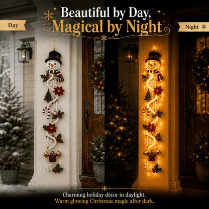 ⏳ Last Day 48% OFF  🎄Glowing Christmas Door Hanger | 6 Festive Lighted Designs with Warm Glow, Dimensional Details & Space-Saving Vertical Décor ✨