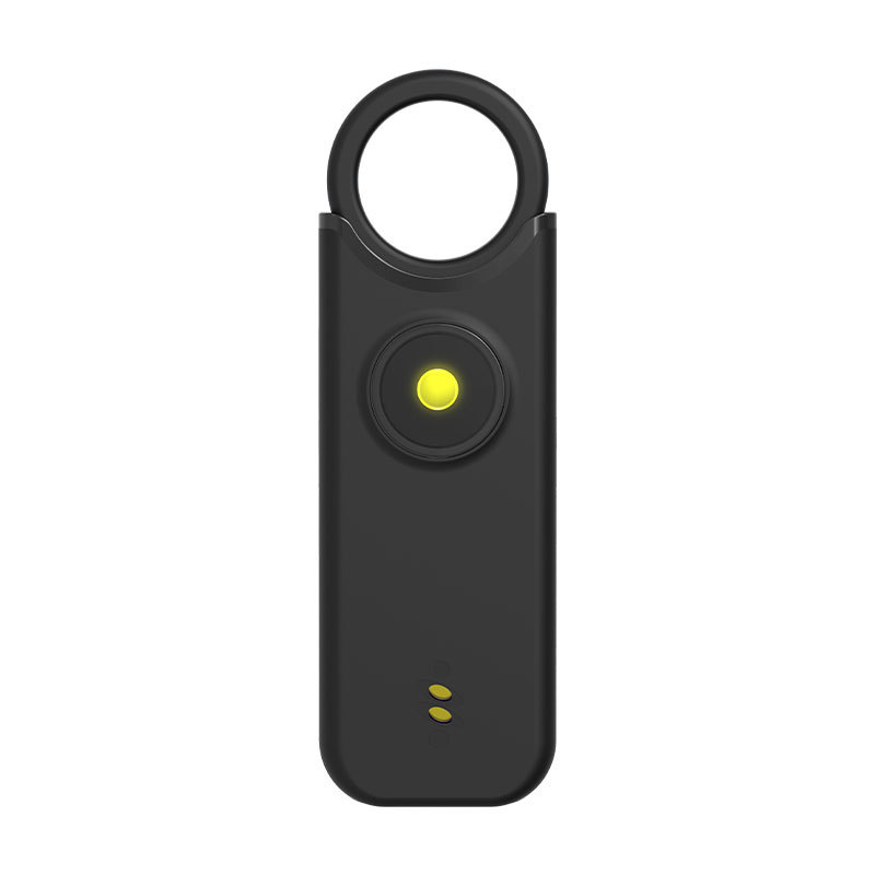 Personal safety alarm forwomen: features a high-decibel siren and strobe light;keychain design; helps protectbelongings and prevent loss.