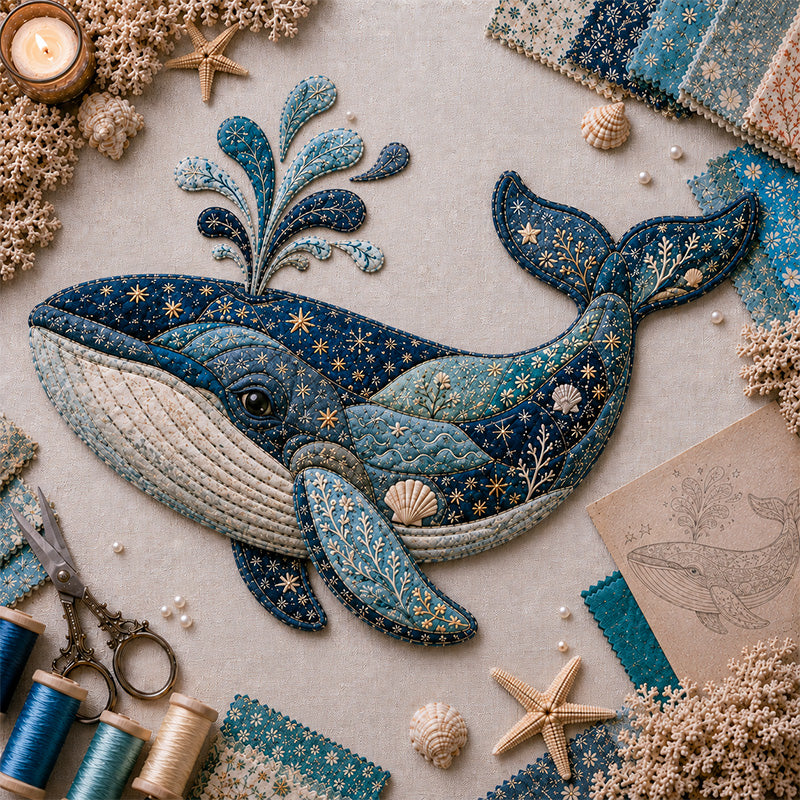 🌊 Ocean Friends DIY Patchwork Decoration Kit