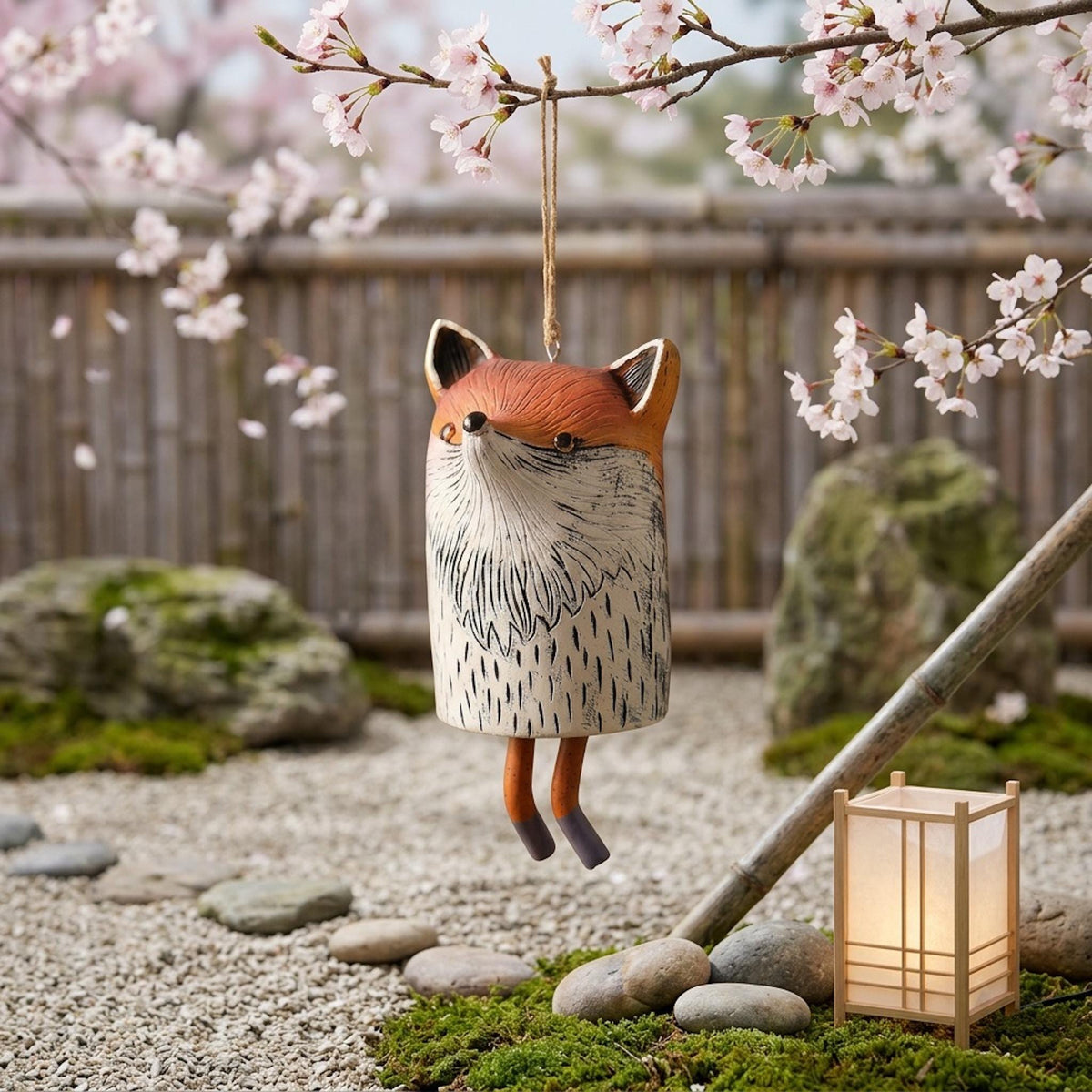 🦊Handmade Whimsical Animal Wind Chime Ornaments🐻