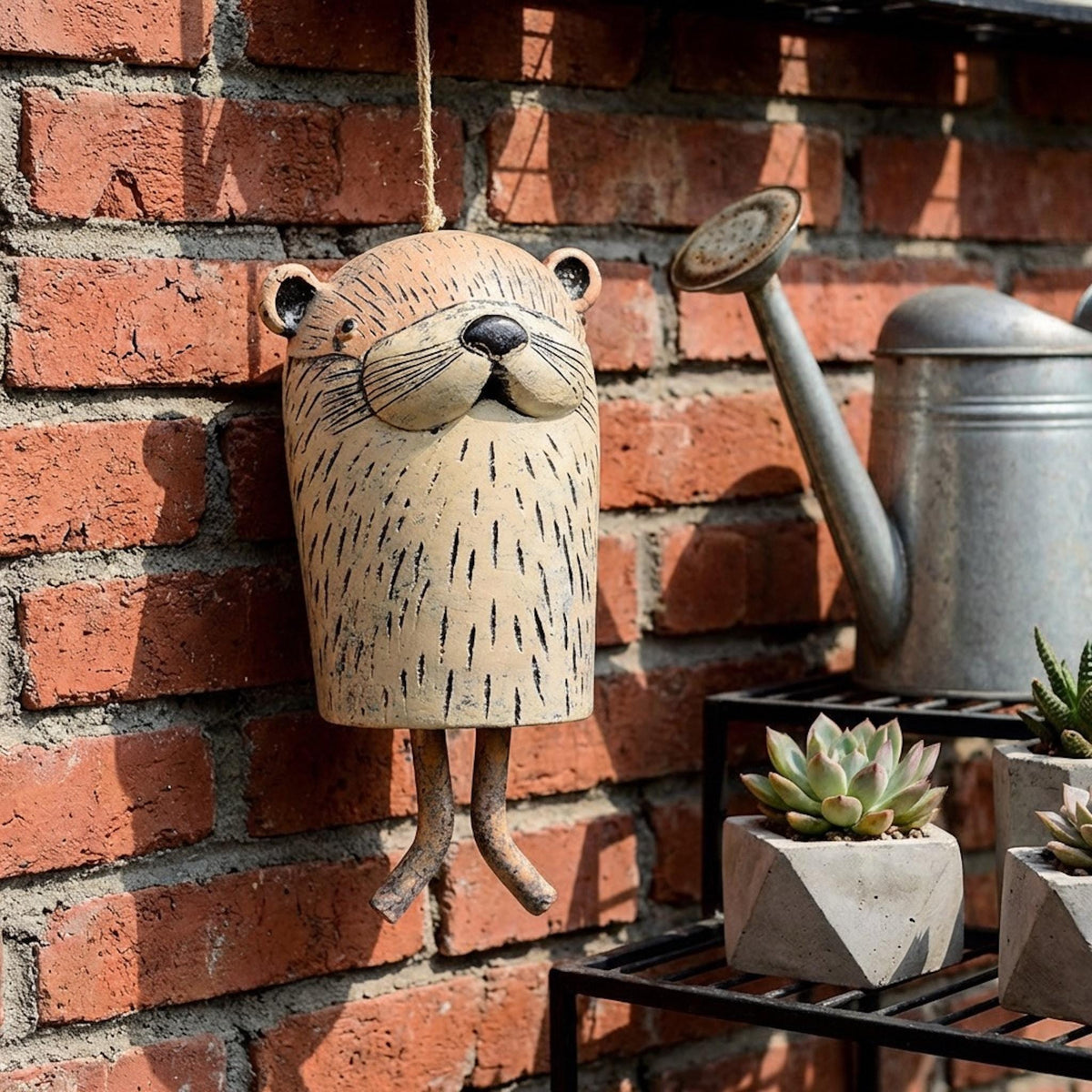 🦊Handmade Whimsical Animal Wind Chime Ornaments🐻