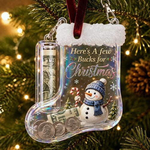Christmas Stocking Money Holder Ornament