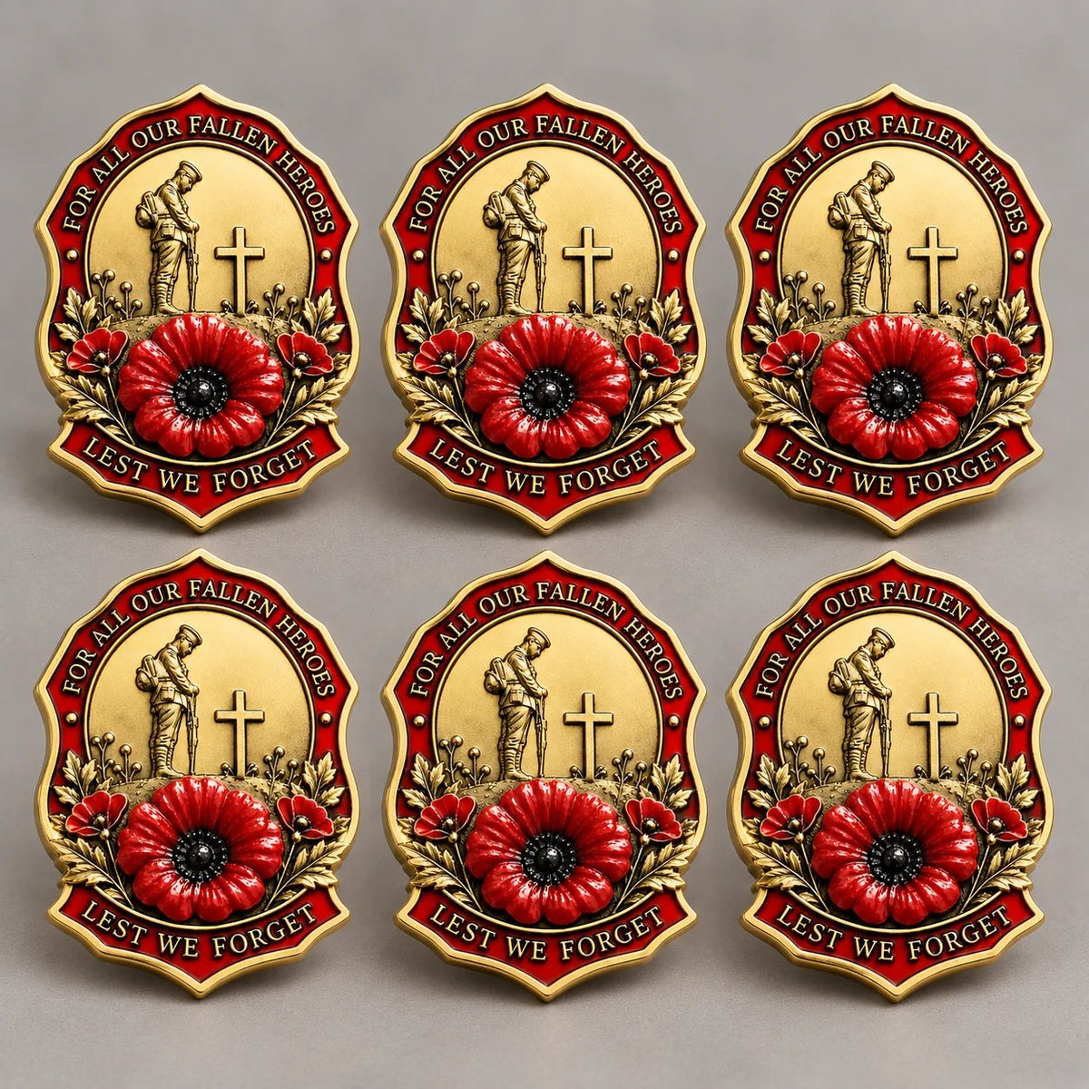 🌺Limited Edition Red P*ppy Remembrance Brooch – For All Our Fallen Heroes🎖️