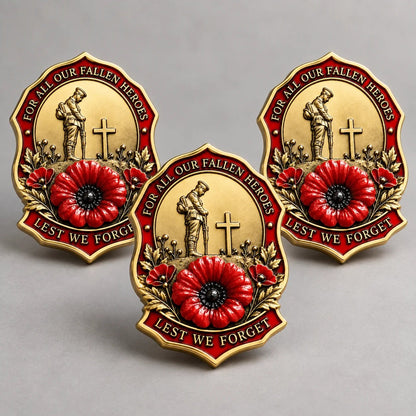 🌺Limited Edition Red P*ppy Remembrance Brooch – For All Our Fallen Heroes🎖️