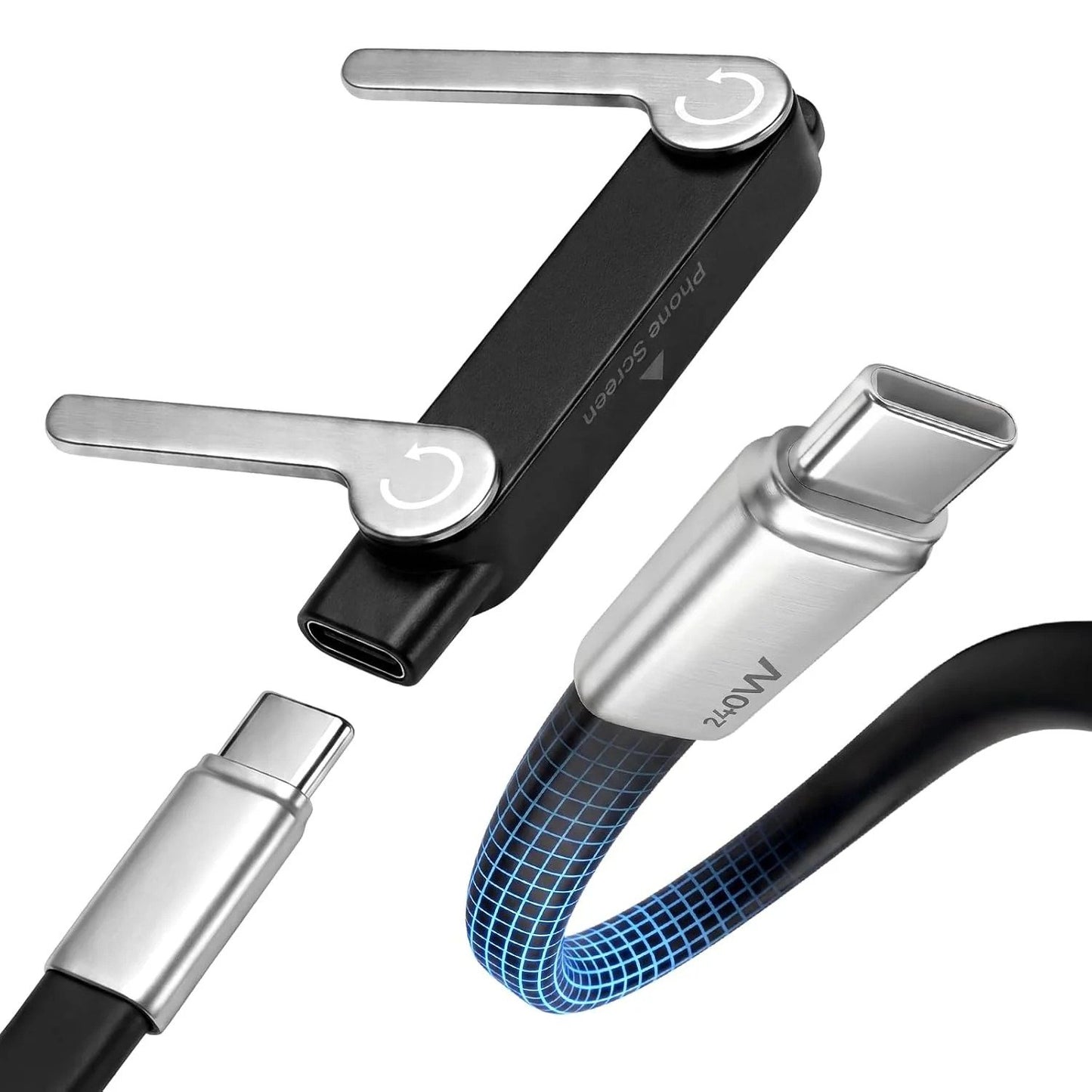 🔥Fast-Charging Cable with Detatchable Stand🔥
