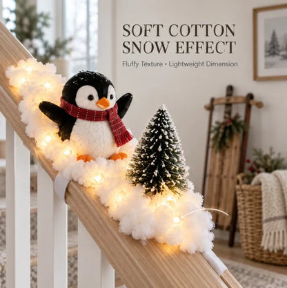 🔥Buy 2 Get 20% OFF🔥Playful Penguin Snowy Stair Railing Decor