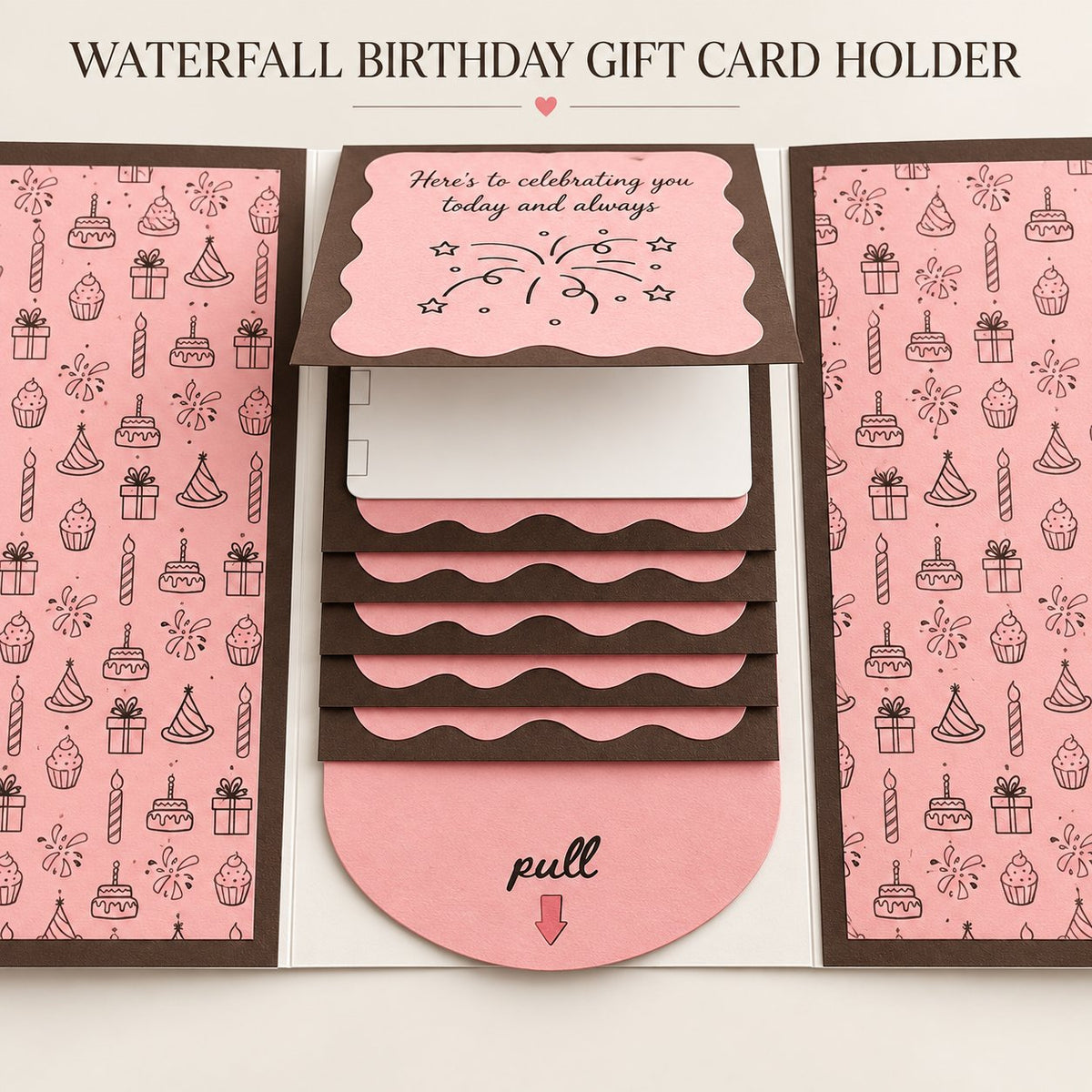 ⏰LAST DAY 50% OFF - 2026 New🎅🎁 Waterfall Christmas Gift Card Booklet 💳✨