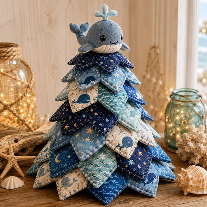 🔥Last Day Buy 3 Get 1 Free - Ocean Friends DIY Patchwork Christmas Tree Kit 🌊🎄