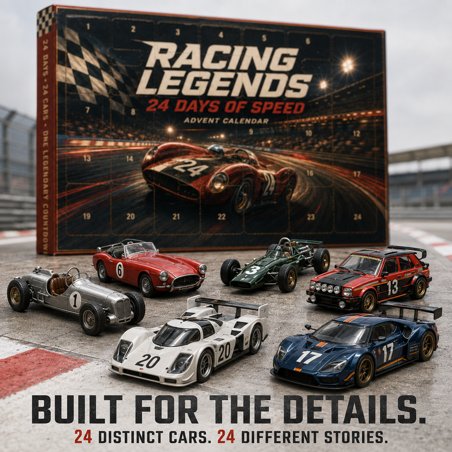 Detailed racing car miniatures
