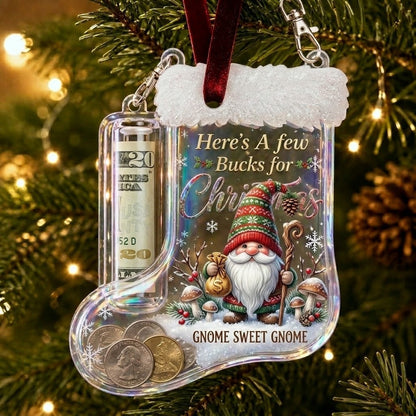Christmas Stocking Money Holder Ornament