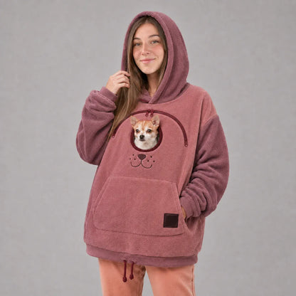 ⏰LAST DAY 50% OFF 🐾 Stay-Close Cuddle Hoodie™ – Cozy Hands-Free Pouch for Cats & Small Dogs