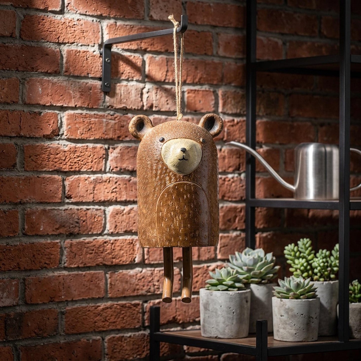🦊Handmade Whimsical Animal Wind Chime Ornaments🐻